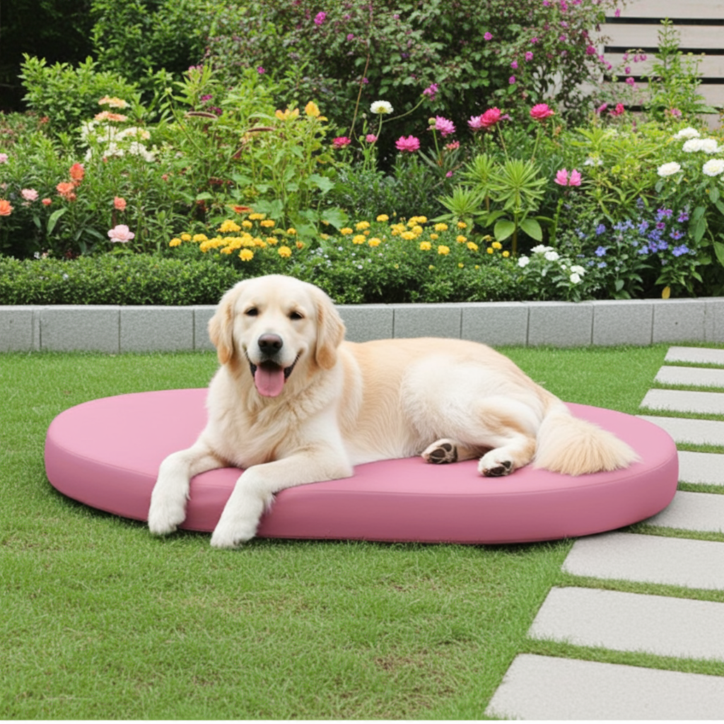 Outdoor Ovales und rundes Hundebett nach Mass