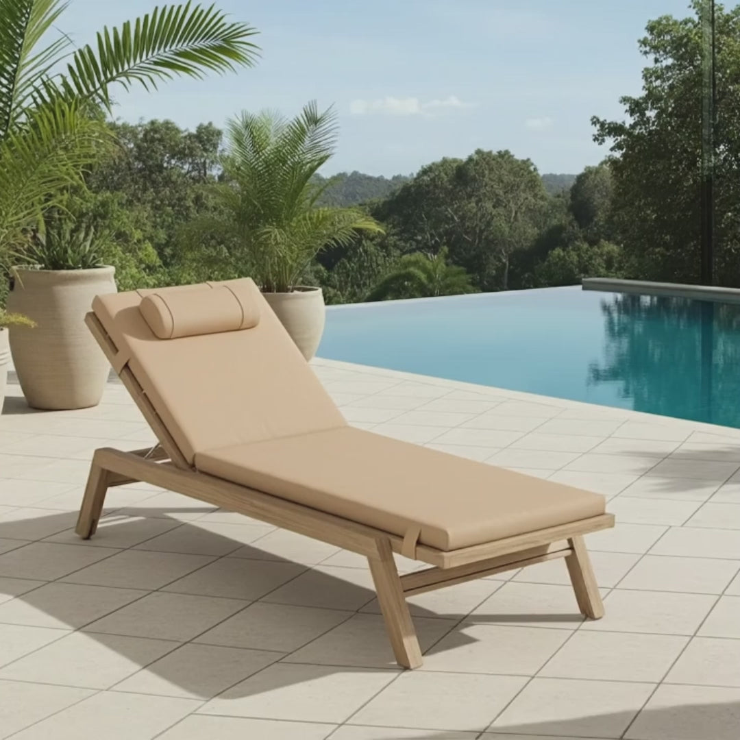 2-teilig - Sonnenliege und Gartenliege Auflage 